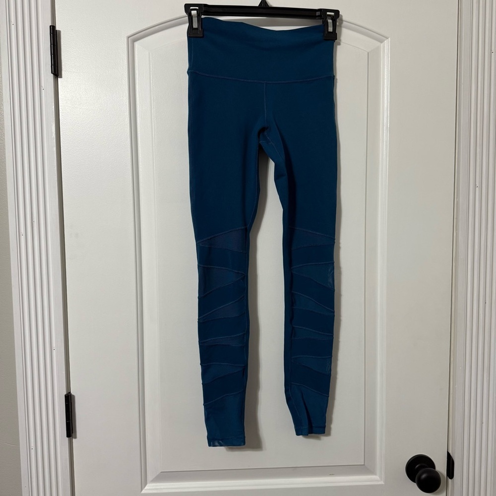 Ivivva By Lululemon Blue Mesh Leggings Girls Size 10 Full Length